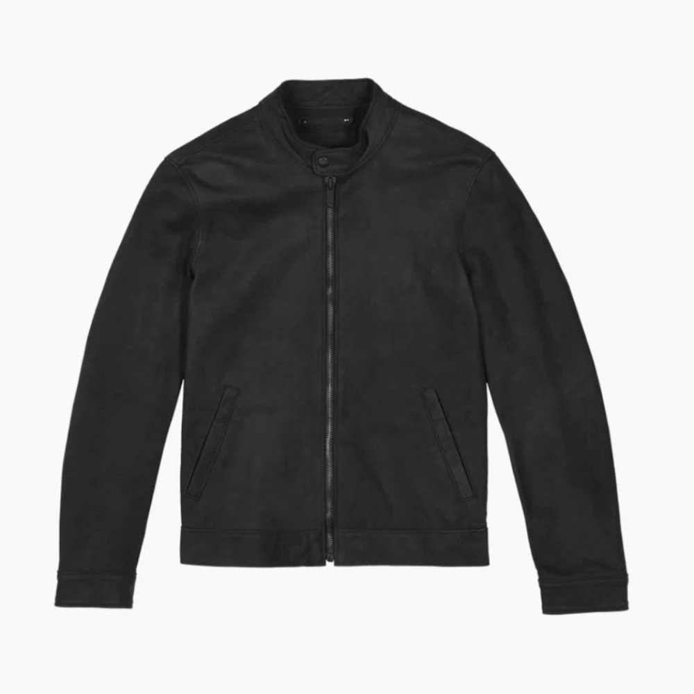 Black Matte Thursday Leather Jacket Size Small - Used